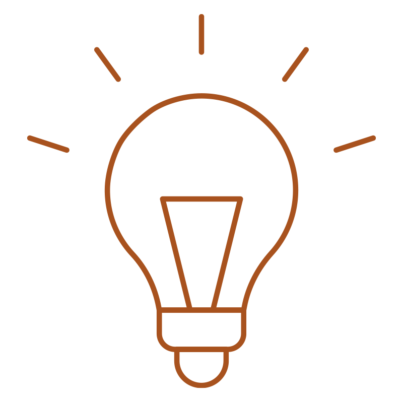 Lyspære som symboliserer innovasjon